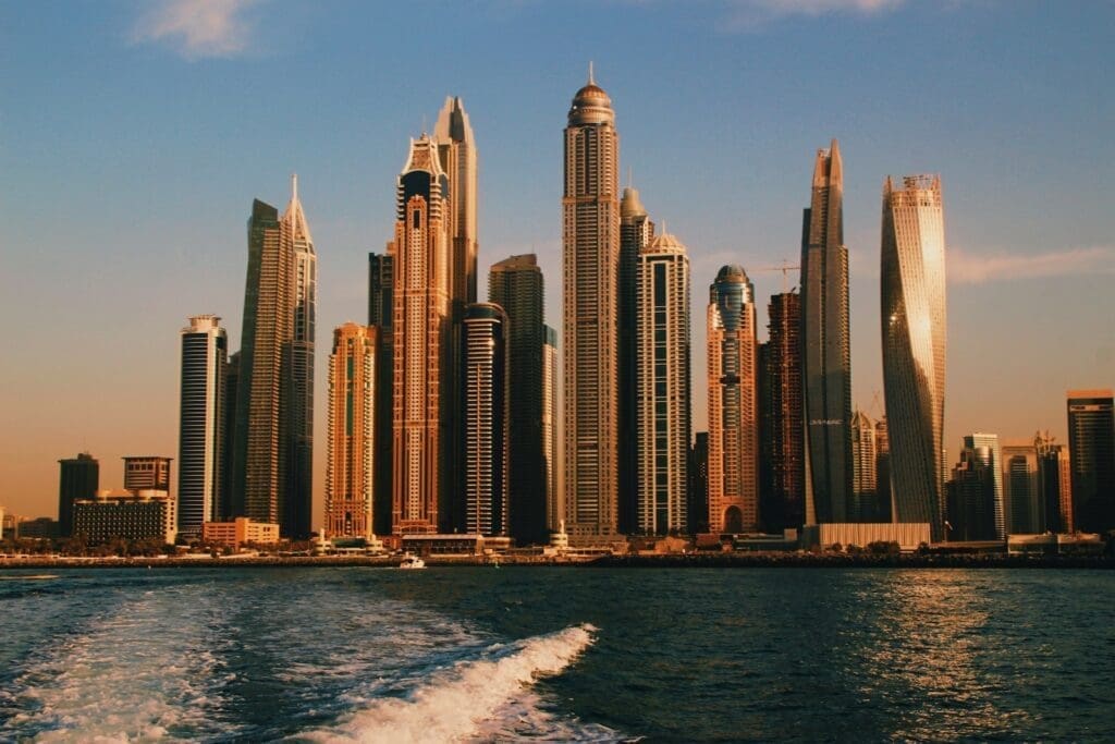 high rise buildings near sea during daytime